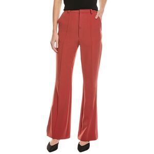 Lapointe Womens  Crepe Flare Pant, Orange